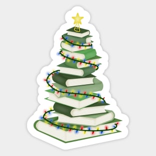 Bookmas tree (christmas) Sticker